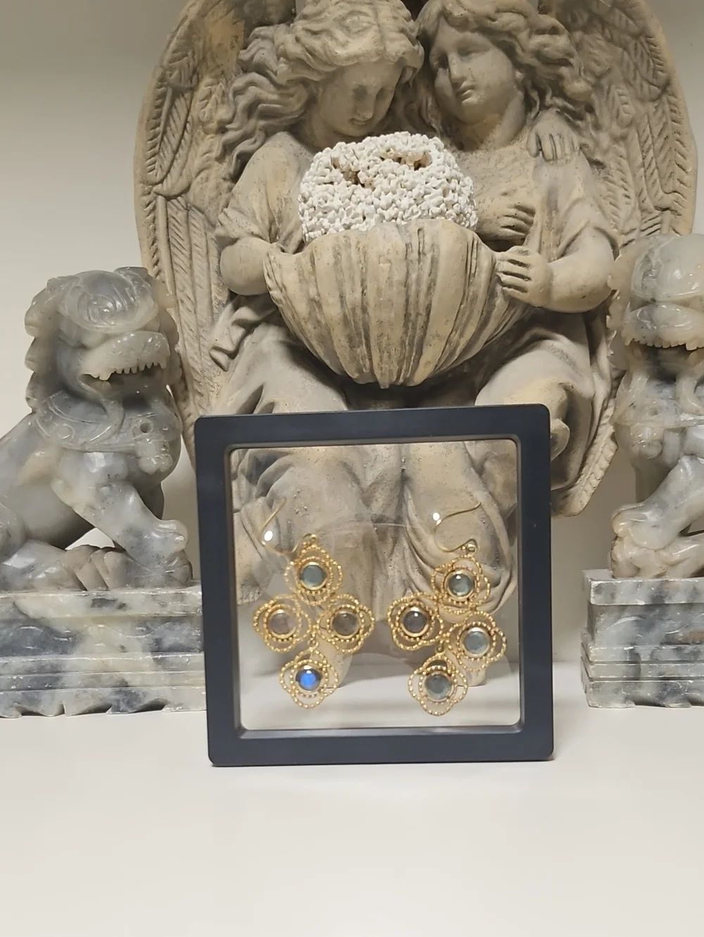 Vermeil Labradorite earrings